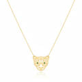 18K Real Gold Tiger Necklace