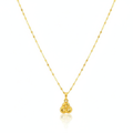 18K Real Gold Love Knot Necklace