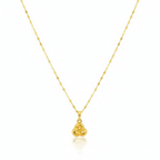 18K Real Gold Love Knot Necklace