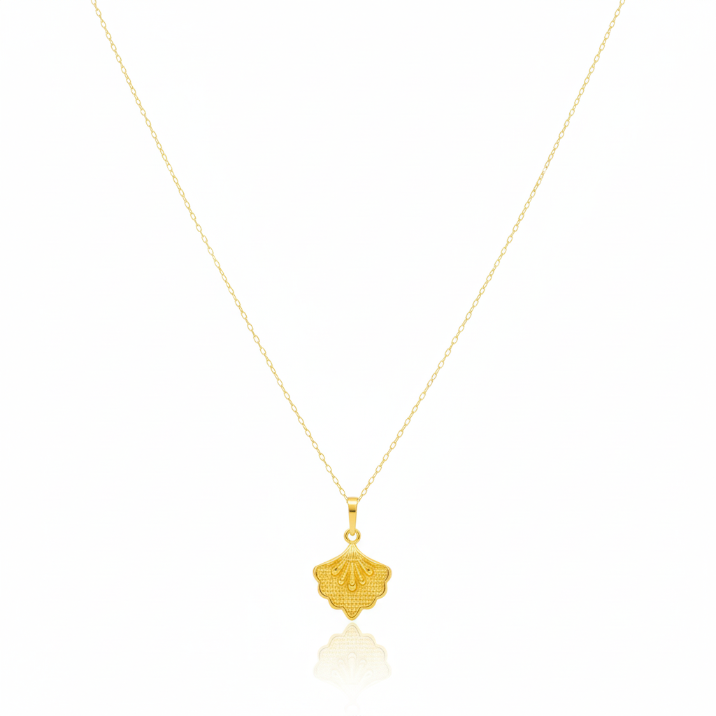 18K Real Gold Peacock Necklace