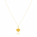 18K Real Gold Peacock Necklace