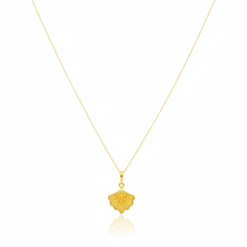 18K Real Gold Peacock Necklace - Festive Collection - Embellish Gold