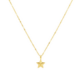 18K Real Gold Super Star Necklace