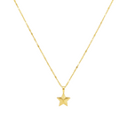 18K Real Gold Super Star Necklace