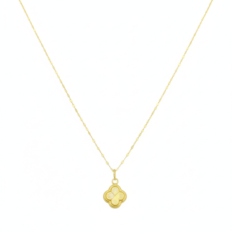 18K Real Gold VC Necklace - 18k Gold Necklace - Embellish Gold