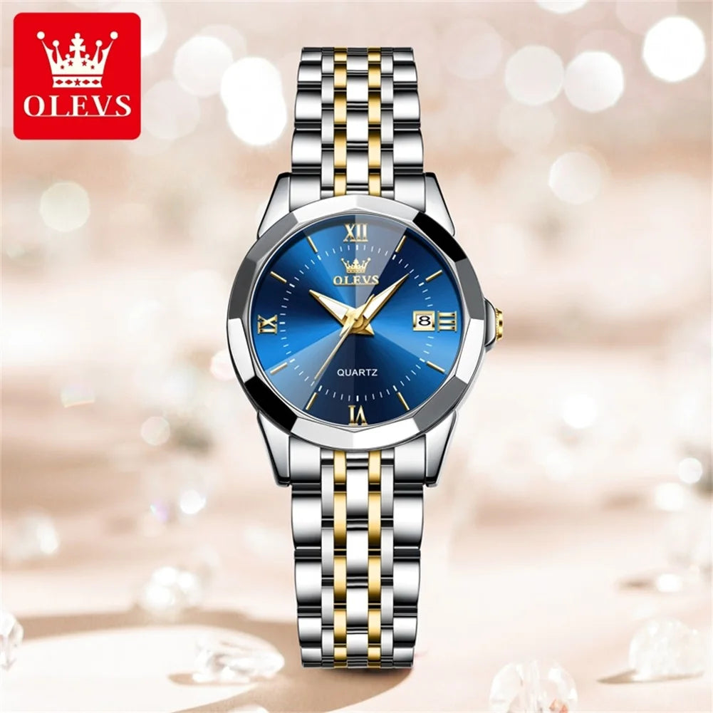 OLEVS 9989 Women Watch - Olevs - Embellish Gold Jewelry & Diamond