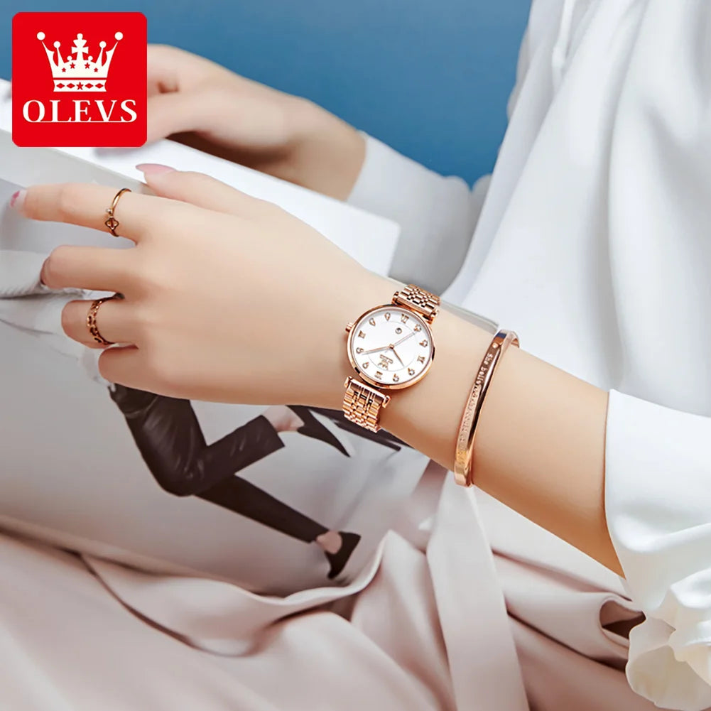OLEVS Brand Ladies Watch - Olevs - Embellish Gold Jewelry & Diamond