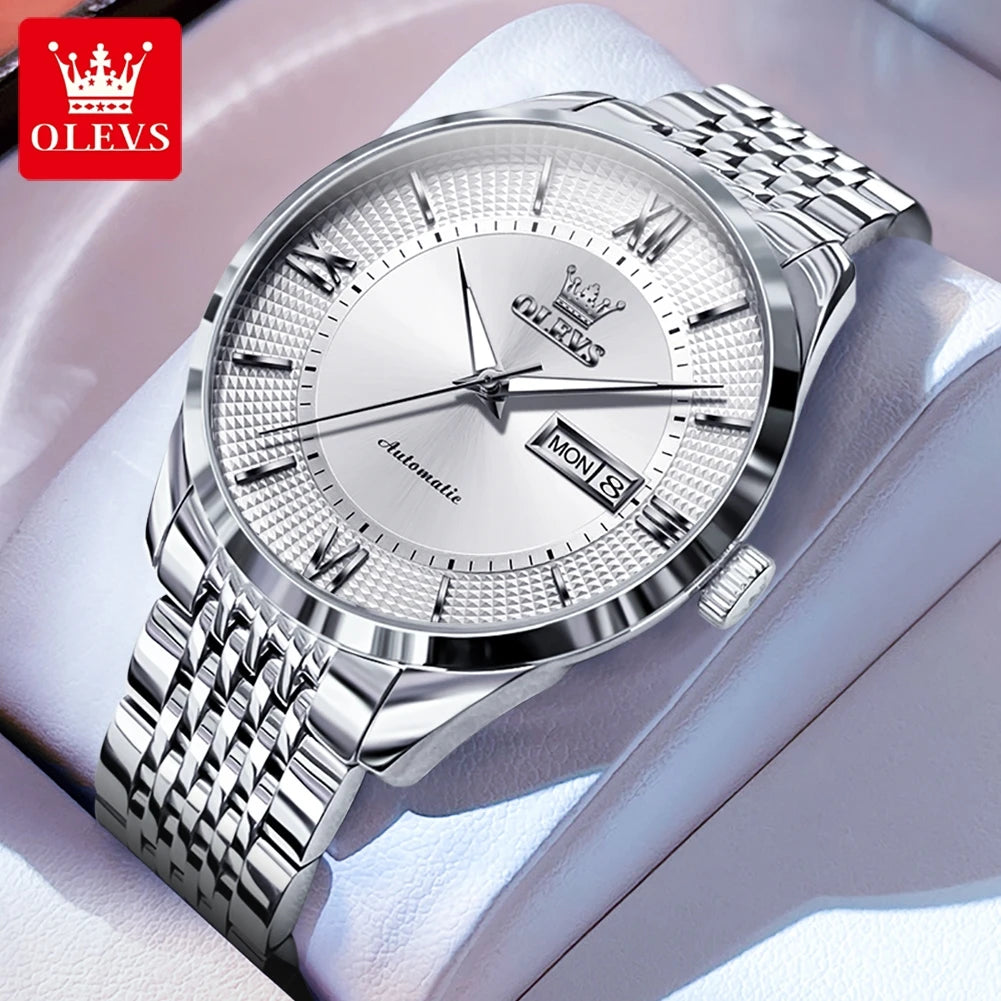 OLEVS 6657 Imported Automatic Movement Men's Watches - Olevs - Embellish Gold Jewelry & Diamond