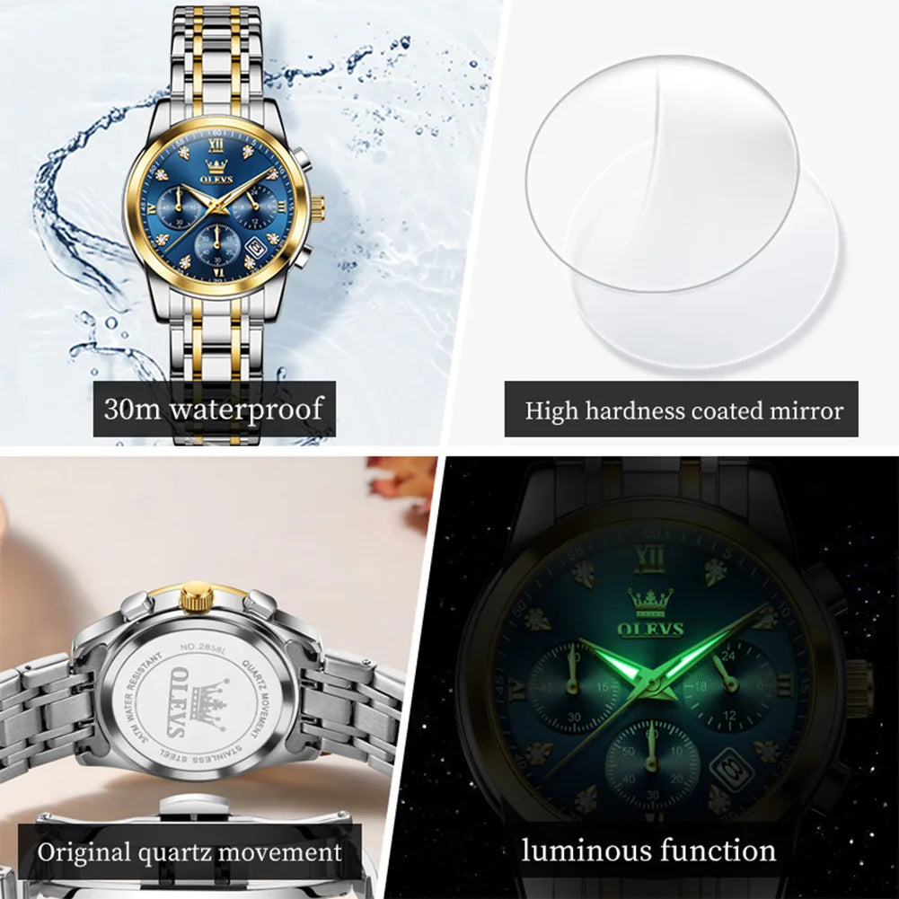 OLEVS Women Watch - Olevs - Embellish Gold Jewelry & Diamond