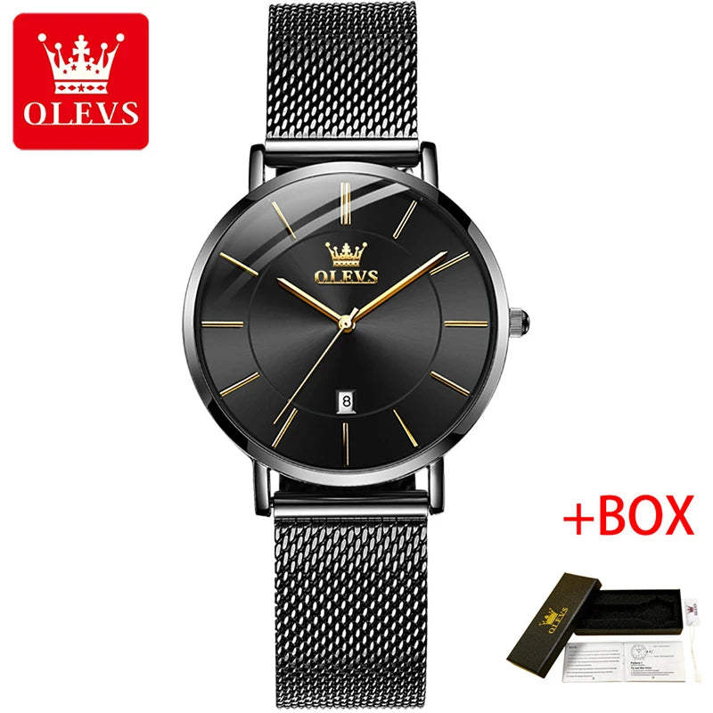 OLEVS Fashion Ultra Thin Womens Watches - Olevs - Embellish Gold Jewelry & Diamond