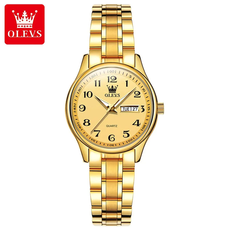 OLEVS Luxury Quartz Watch for Women - Olevs - Embellish Gold Jewelry & Diamond