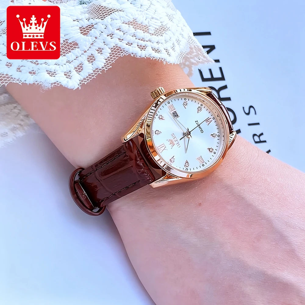 OLEVS Casual Luxury Women's Watches - Olevs - Embellish Gold Jewelry & Diamond