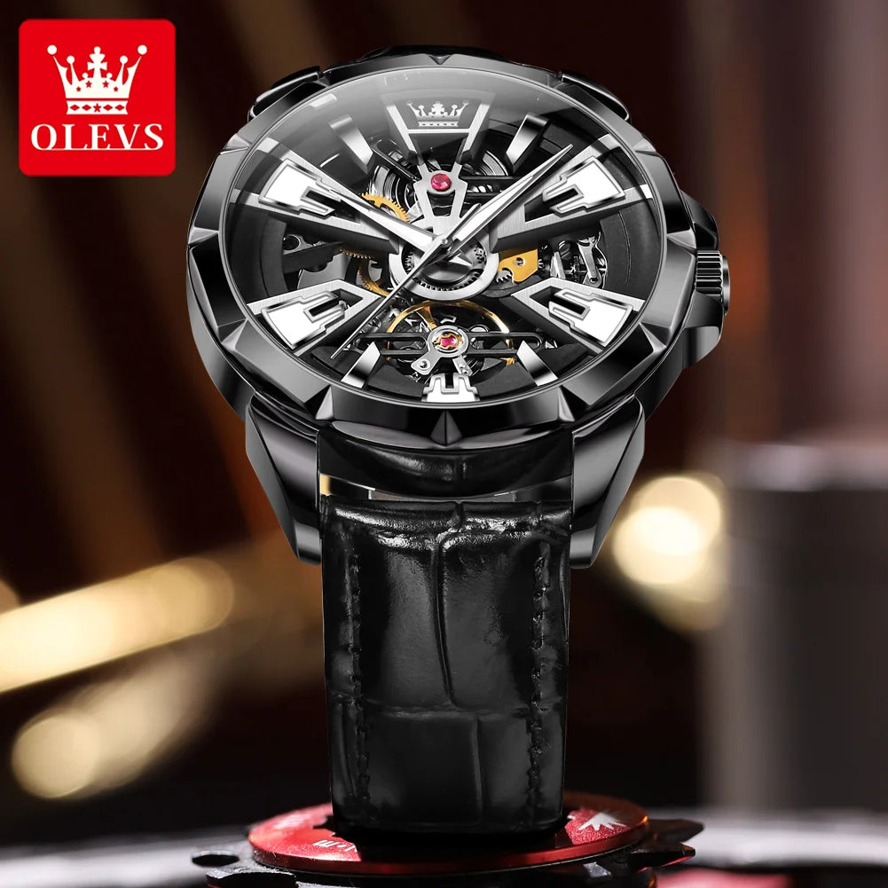 OLEVS 7051 Men's Watch - Festive Collection - Embellish Gold Jewelry & Diamond