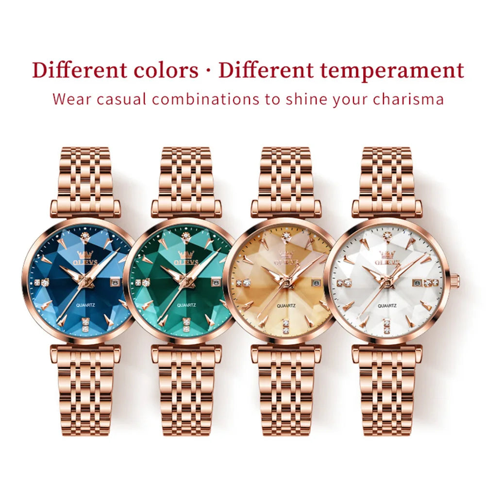 OLEVS brand beautiful women's watches - Olevs - Embellish Gold Jewelry & Diamond