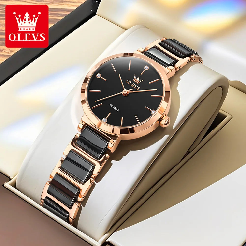 OLEVS Women Watch 5877 - Olevs - Embellish Gold Jewelry & Diamond