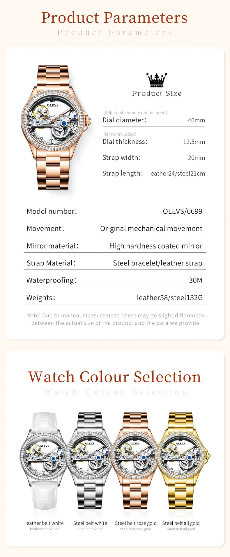 OLEVS 6699 Gold Watch for Women - Olevs - Embellish Gold Jewelry & Diamond
