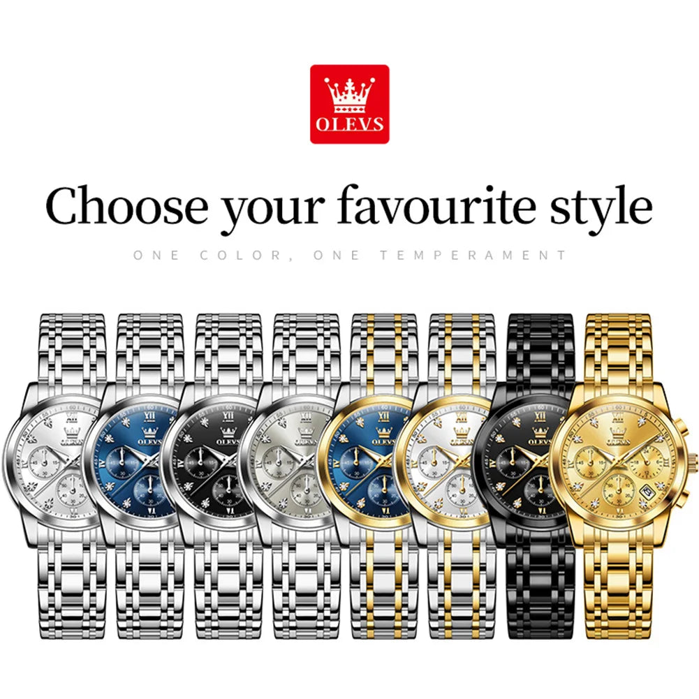 OLEVS 2858 Original Quartz Watch for Ladies - Olevs - Embellish Gold Jewelry & Diamond