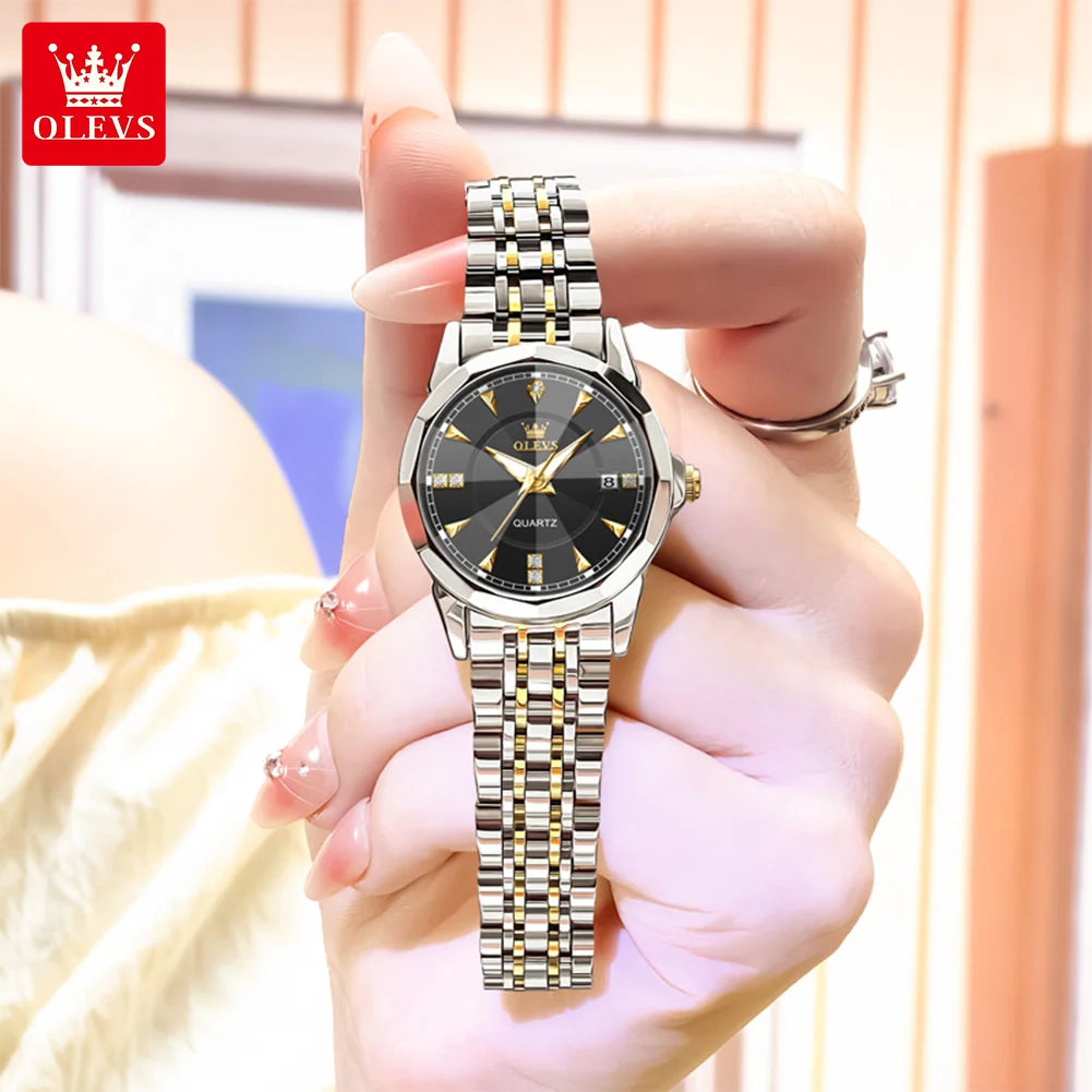OLEVS 9977 Women Watch - Olevs - Embellish Gold Jewelry & Diamond