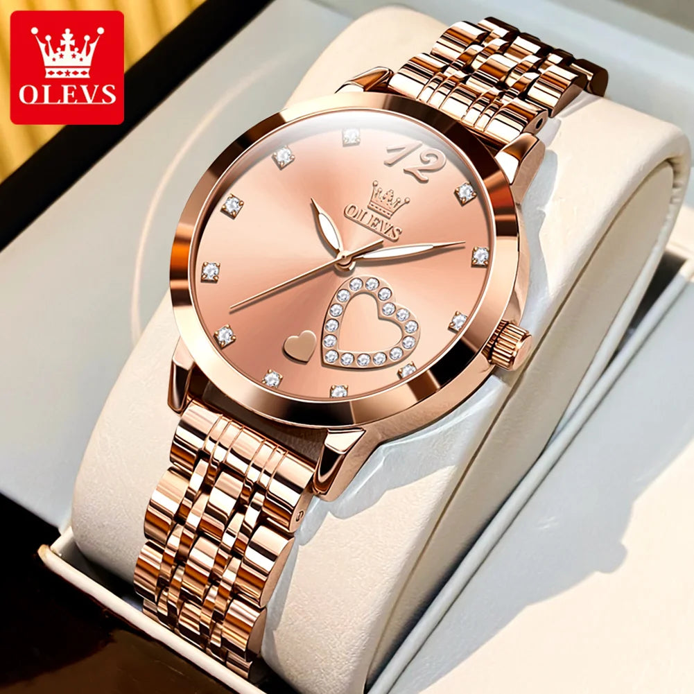 OLEVS Elegant Quartz Watch for Women - Olevs - Embellish Gold Jewelry & Diamond