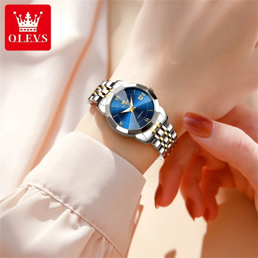 OLEVS 9989 Women Watch - Olevs - Embellish Gold Jewelry & Diamond