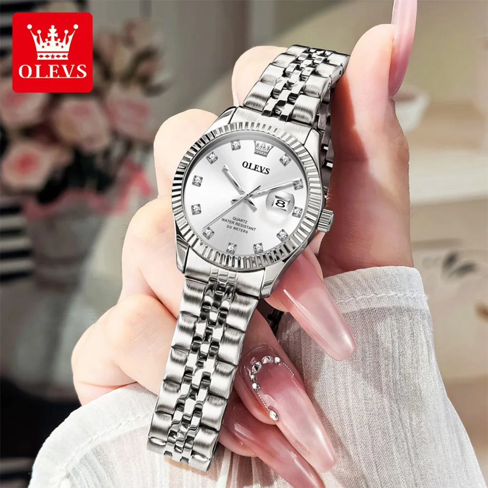 OLEVS Watches Womens 3705 j - Olevs - Embellish Gold Jewelry & Diamond