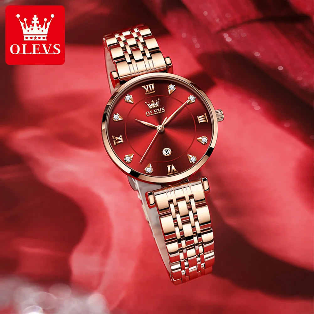 OLEVS Brand Ladies Watch - Olevs - Embellish Gold Jewelry & Diamond