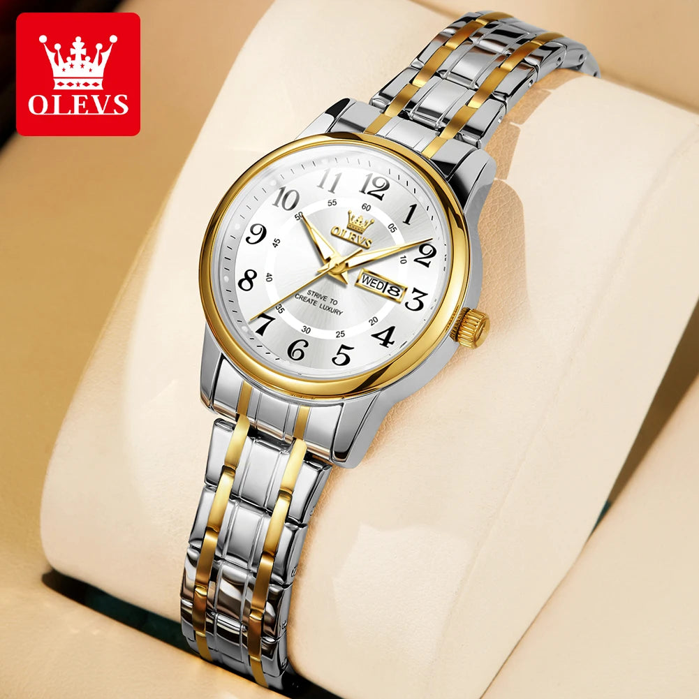 OLEVS 2891 Luxury Brand Fashion Women's Watches - Olevs - Embellish Gold Jewelry & Diamond