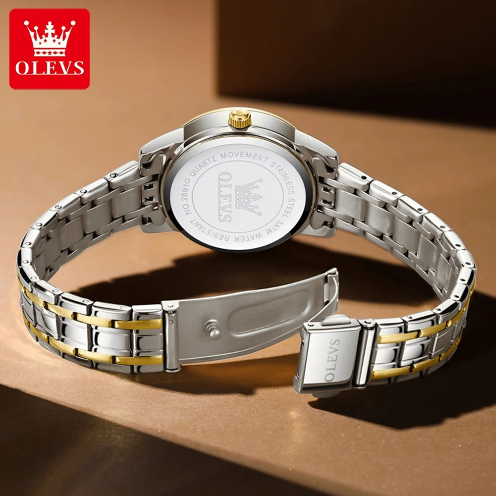 OLEVS 2891 Luxury Brand Fashion Women's Watches - Olevs - Embellish Gold Jewelry & Diamond