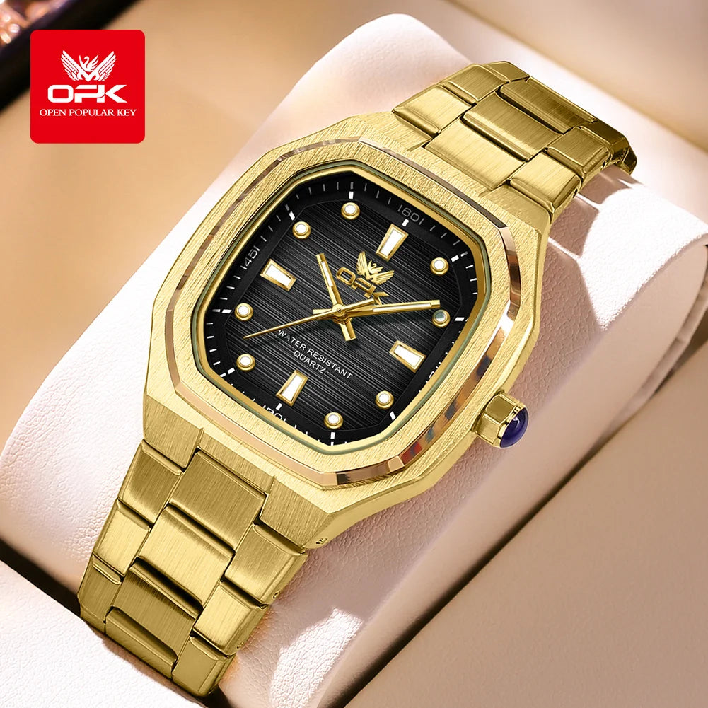 OPK 6044 Original Men Watches - Olevs - Embellish Gold Jewelry & Diamond
