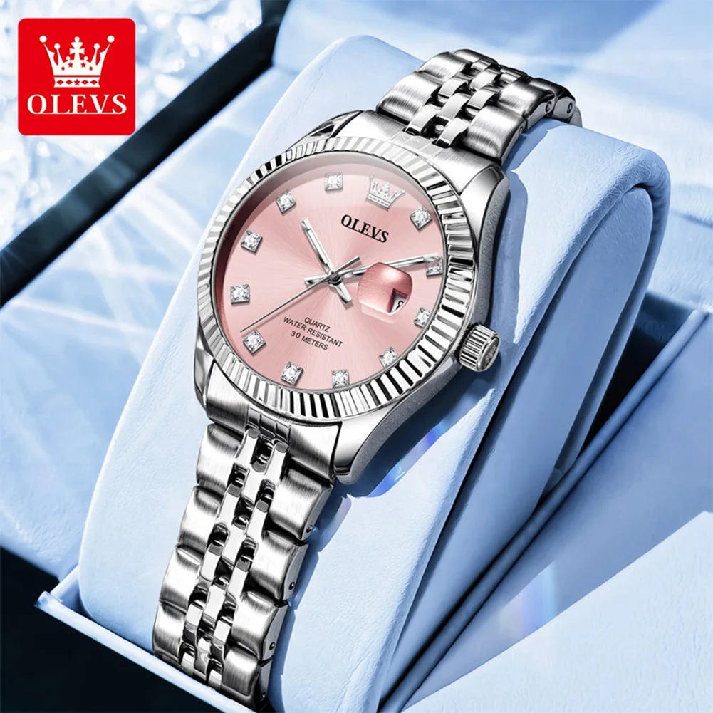 OLEVS Watches Womens 3705 - Olevs - Embellish Gold Jewelry & Diamond