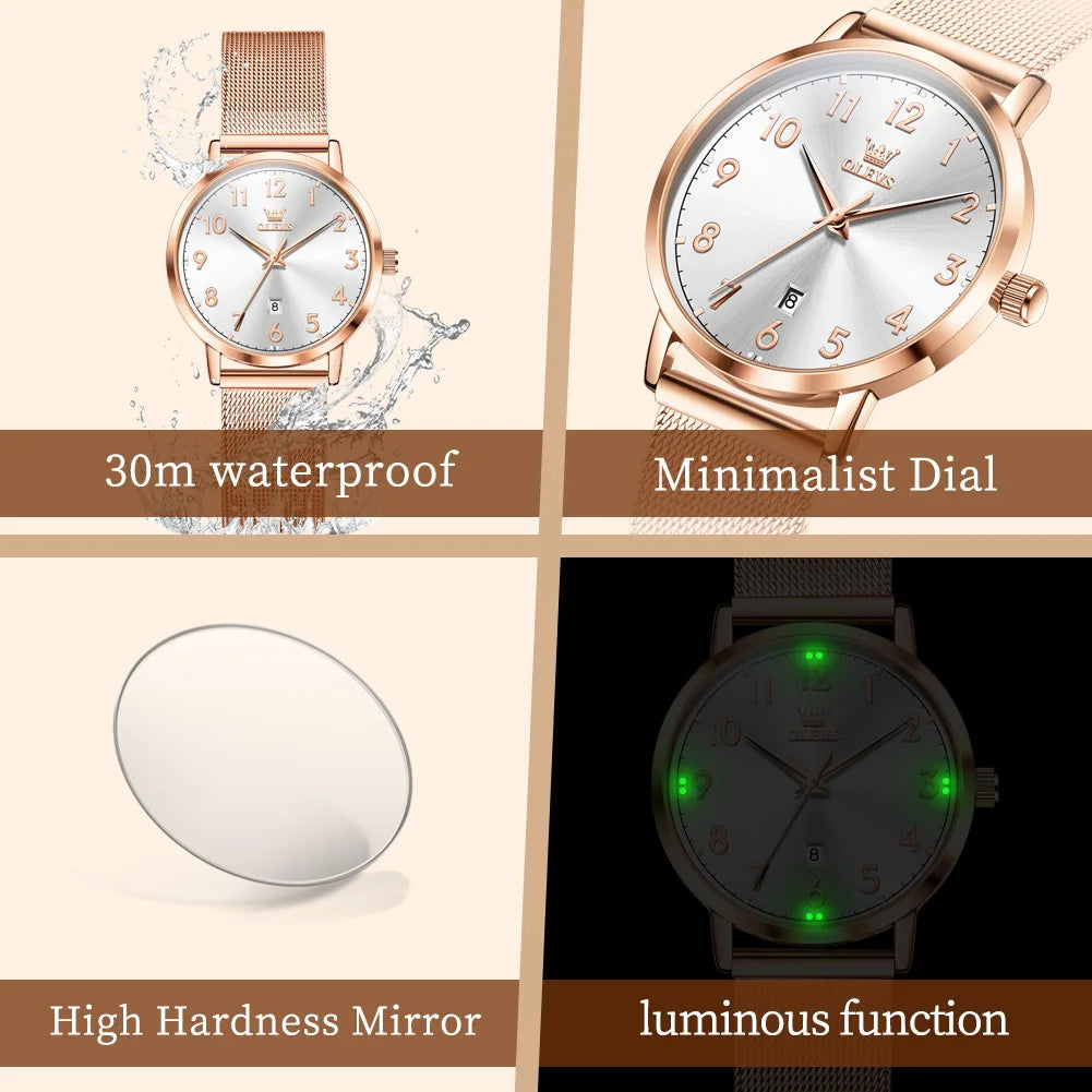 OLEVS 5653 Woman Watches - Olevs - Embellish Gold Jewelry & Diamond