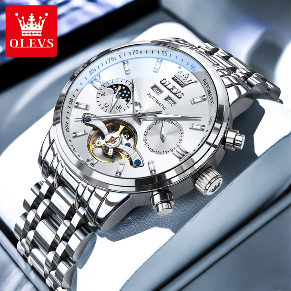 OLEVS Luxury Business Men's Watches - Festive Collection - Embellish Gold Jewelry & Diamond