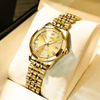OLEVS Fashion Golden Watch for Women