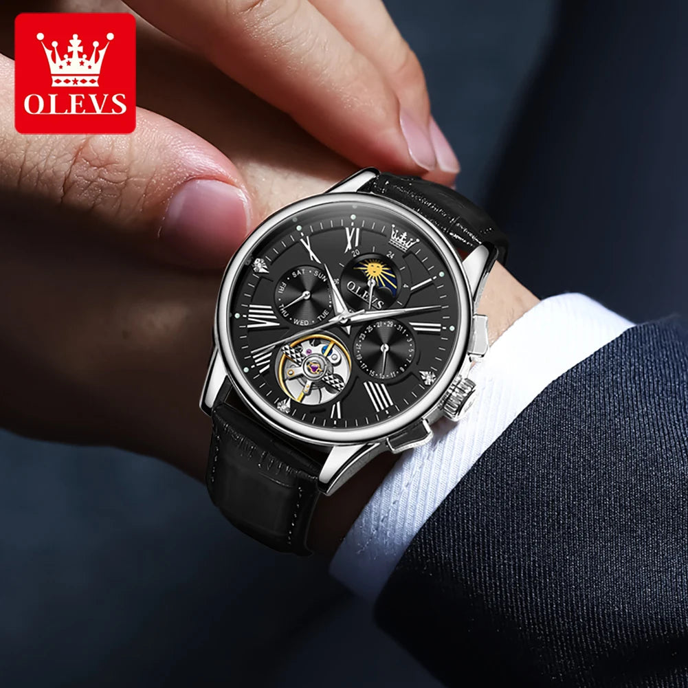 OLEVS Mens Watch - Festive Collection - Embellish Gold Jewelry & Diamond