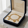 18k Gold Heart Ball Bracelet - ad collection - Embellish Gold Jewelry & Diamond