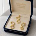 18k Gold Infinity Maze Jewelry Set