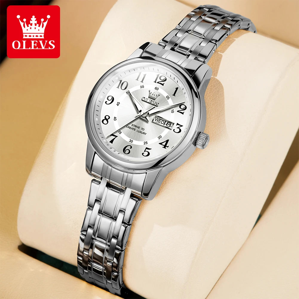 OLEVS 2891 Luxury Brand Fashion Women's Watches - Olevs - Embellish Gold Jewelry & Diamond