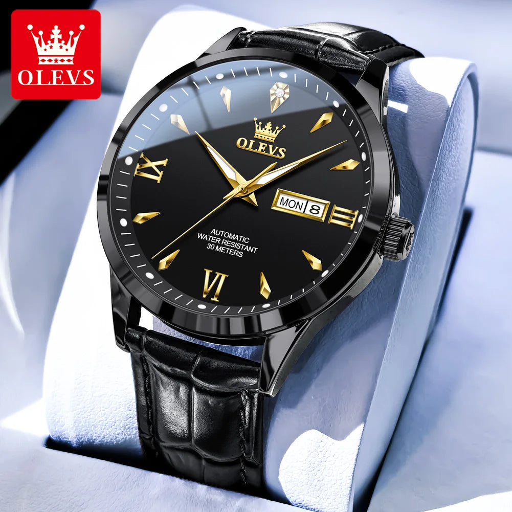 OLEVS Men Watches - Festive Collection - Embellish Gold Jewelry & Diamond