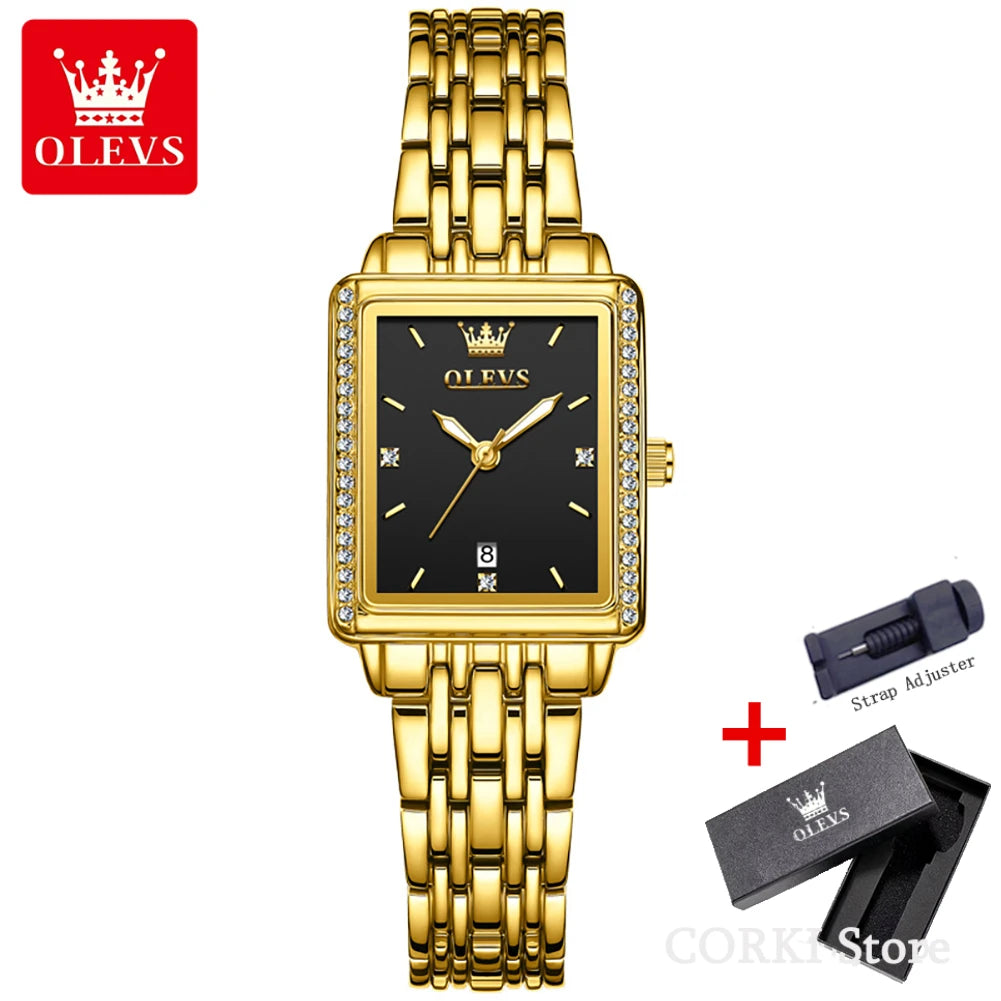OLEVS 9995 Elegant Quartz Ladies Womens - Olevs - Embellish Gold Jewelry & Diamond