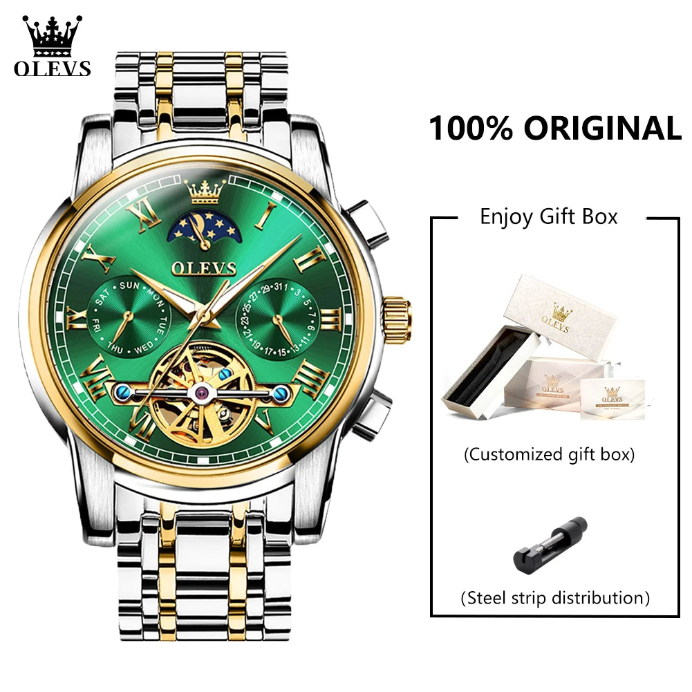 OLEVS 6617 Men's Classic Mechanical Watch - Olevs - Embellish Gold Jewelry & Diamond