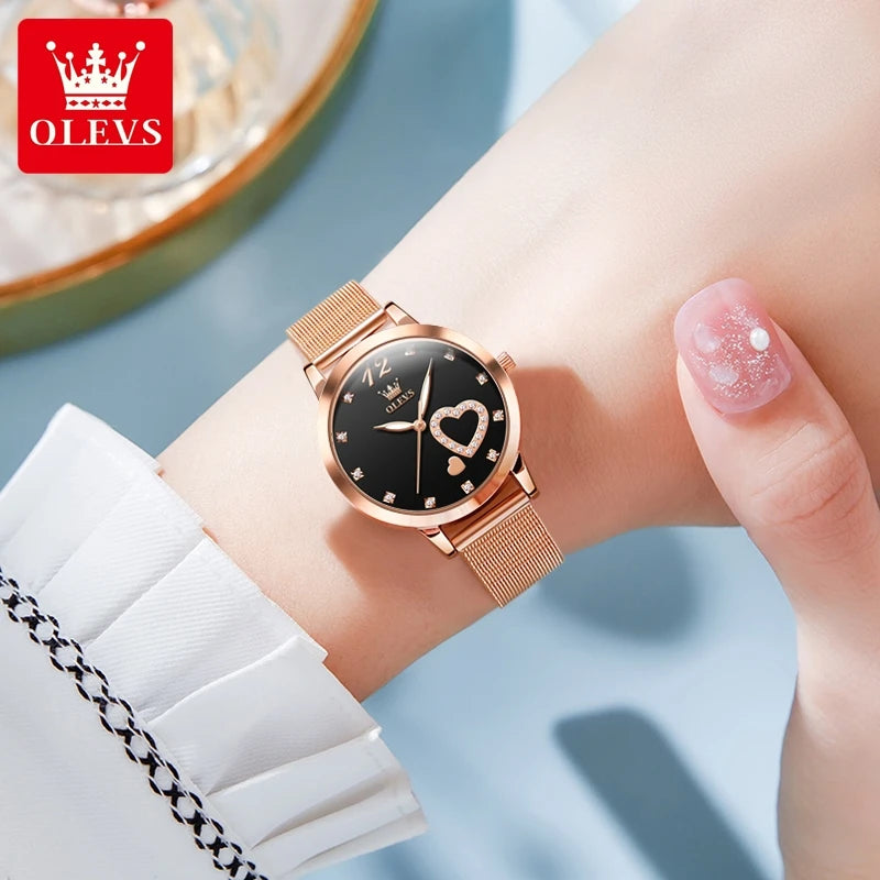OLEVS Elegant Quartz Watch for Women - Olevs - Embellish Gold Jewelry & Diamond
