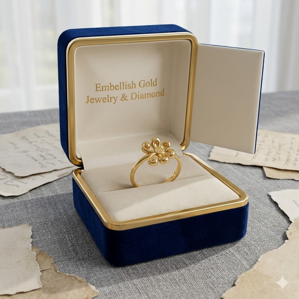 18k Gold Ribbon Knot Ring