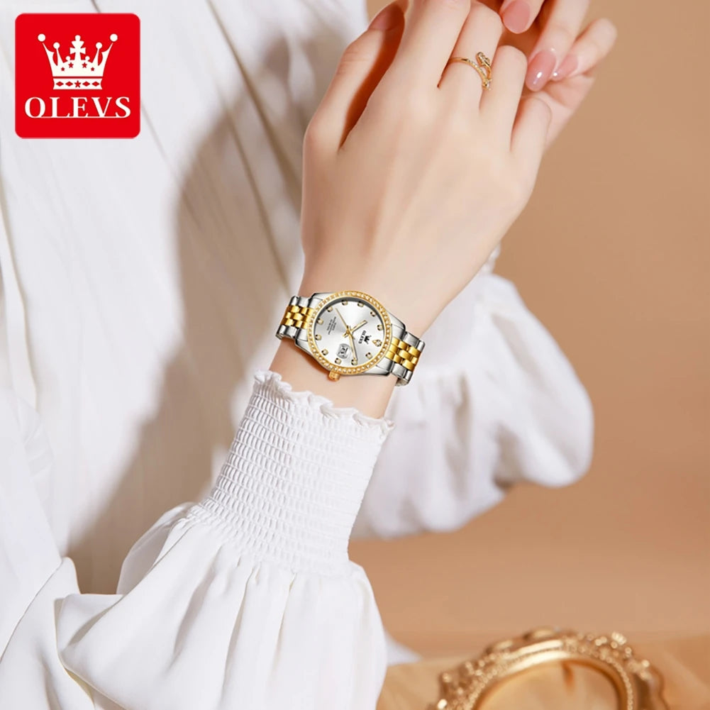 OLEVS Top Brand Women's Watches - Olevs - Embellish Gold Jewelry & Diamond