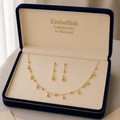 18k Gold Balls Jewelry Set