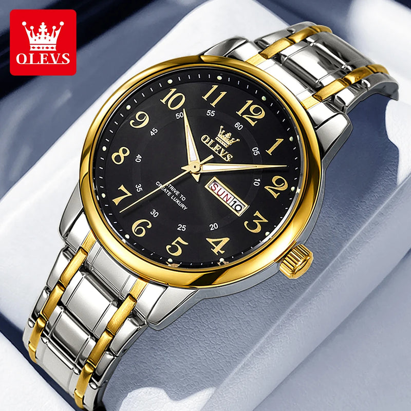 OLEVS Casual fashion men's watches - Olevs - Embellish Gold Jewelry & Diamond