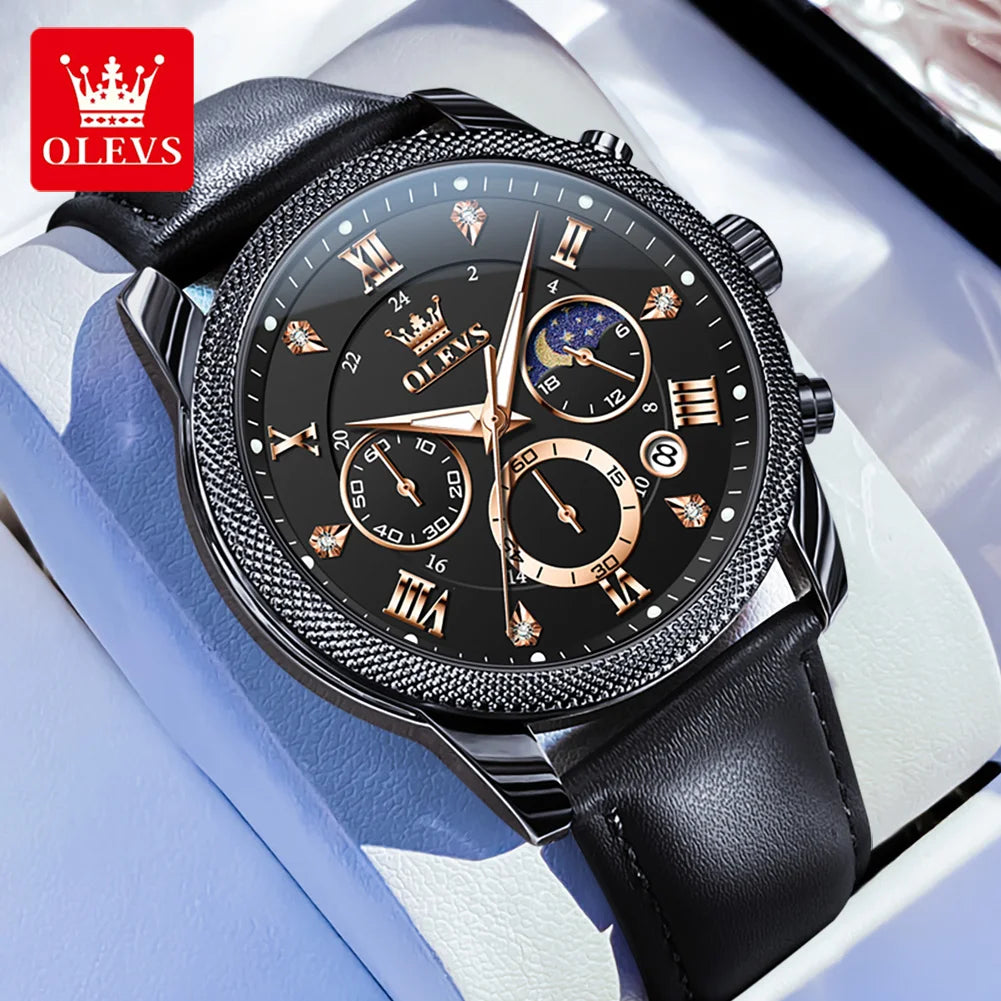 OLEVS Original Fashion Men's Watches - Olevs - Embellish Gold Jewelry & Diamond