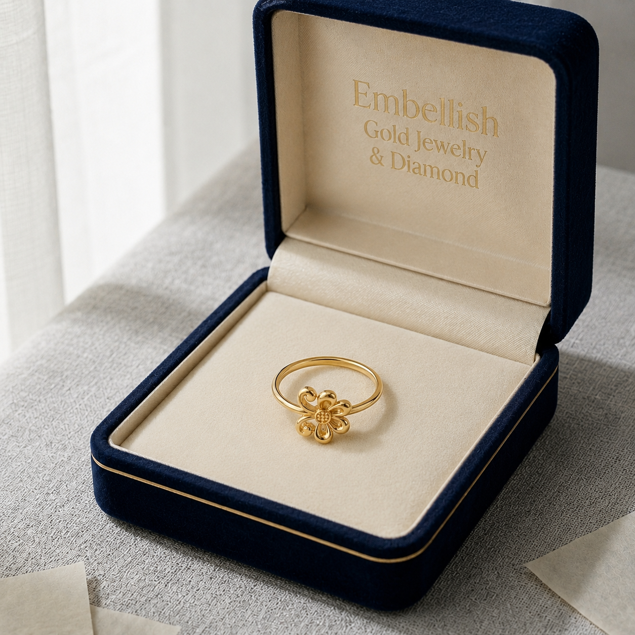 18k Gold Ribbon Knot Ring - Best Seller - Embellish Gold Jewelry & Diamond