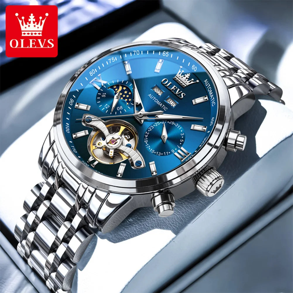 OLEVS Luxury Business Men's Watches - Festive Collection - Embellish Gold Jewelry & Diamond
