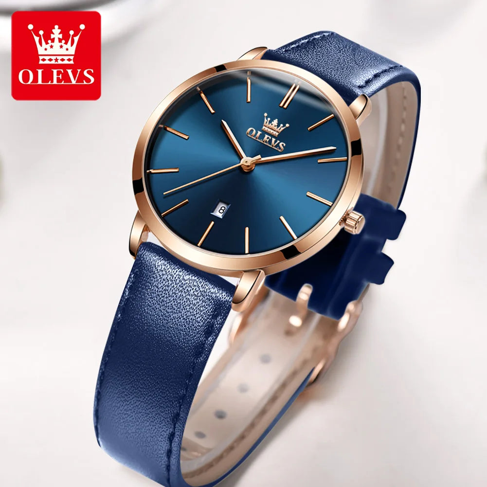 OLEVS Fashion Ultra Thin Womens Watches - Olevs - Embellish Gold Jewelry & Diamond