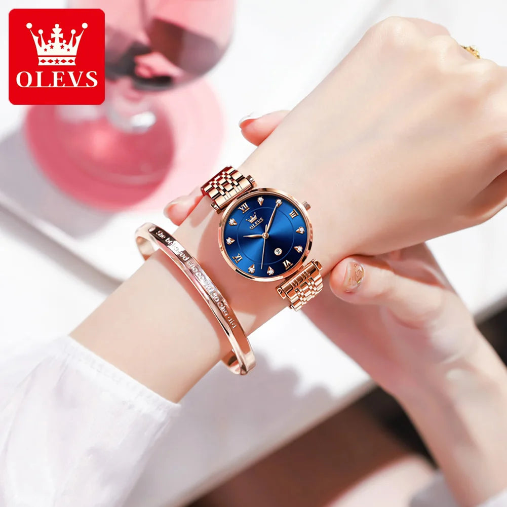 OLEVS Brand Ladies Watch - Olevs - Embellish Gold Jewelry & Diamond